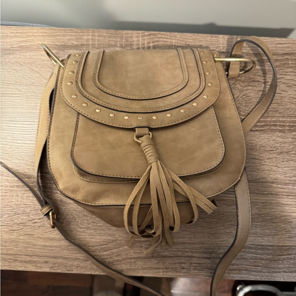 Tan Franco sarto satchel purse